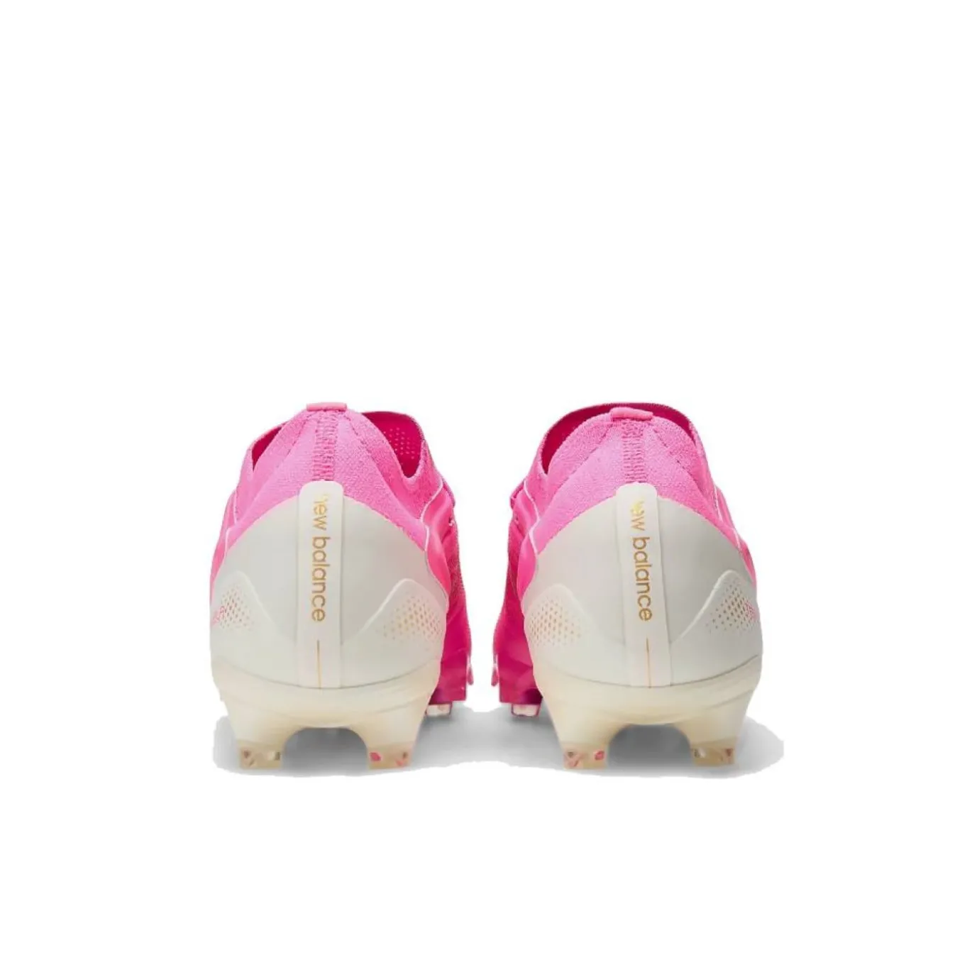 New Balance Tekela V5 Elite Low Gras Voetbalschoenen (FG) Felroze Wit Goud