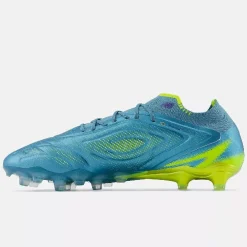New Balance Tekela V5 Elite Low Gras Voetbalschoenen (FG) Metallic Blue Geel