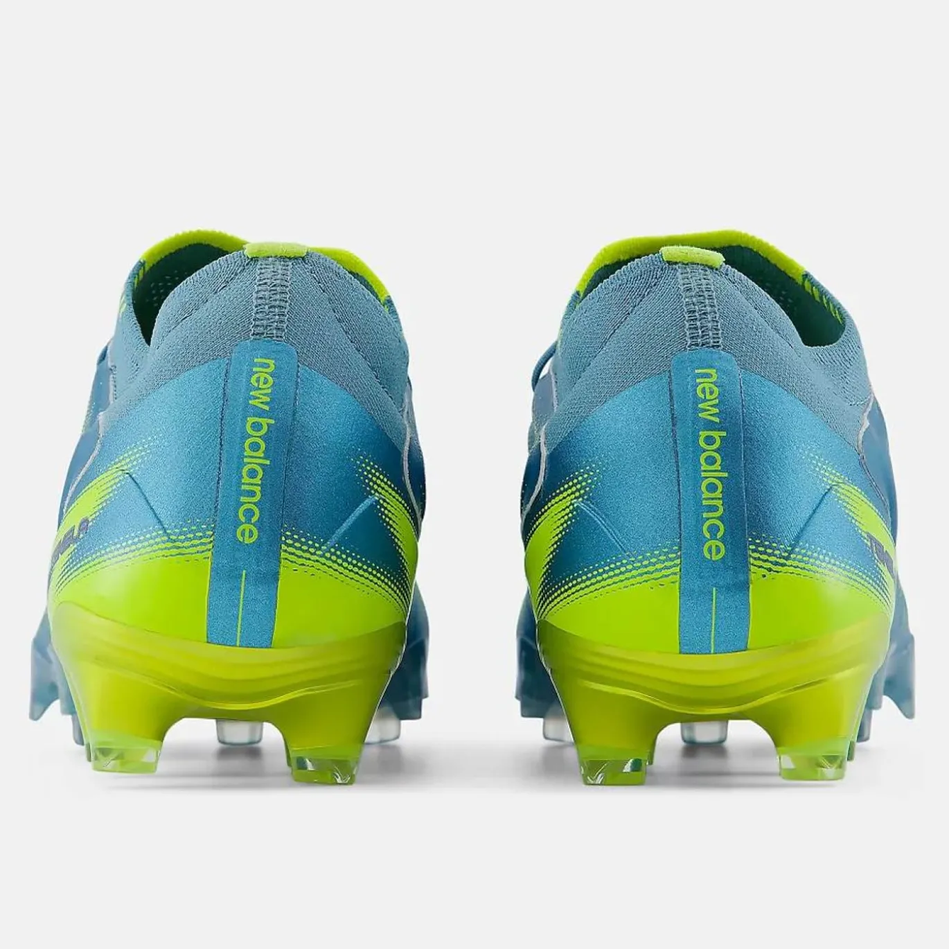 New Balance Tekela V5 Elite Low Gras Voetbalschoenen (FG) Metallic Blue Geel