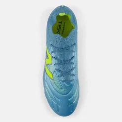New Balance Tekela V5 Team Low Gras Voetbalschoenen (FG) Metallic Blue Geel