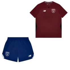 New Balance West Ham United Trainingsshirt 2026-2027 Bordeauxrood Wit