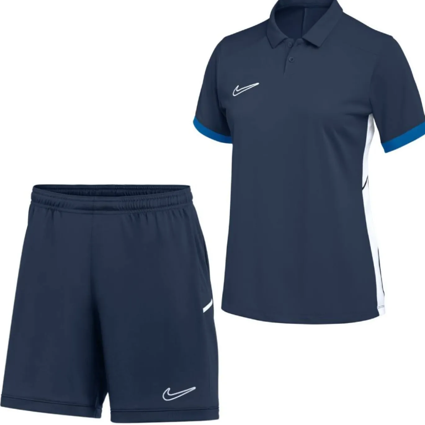 Nike Academy 25 Polo Trainingsset Dames Donkerblauw