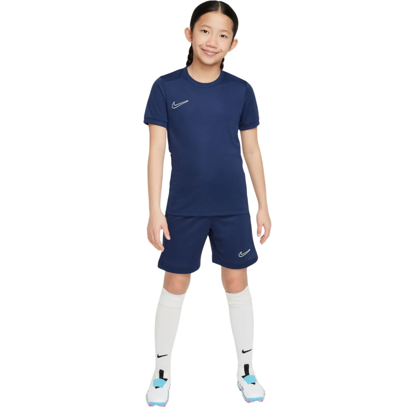 Nike Academy 25 Polo Trainingsset Kids Donkerblauw