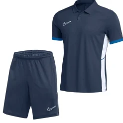 Nike Academy 25 Polo Trainingsset Kids Donkerblauw