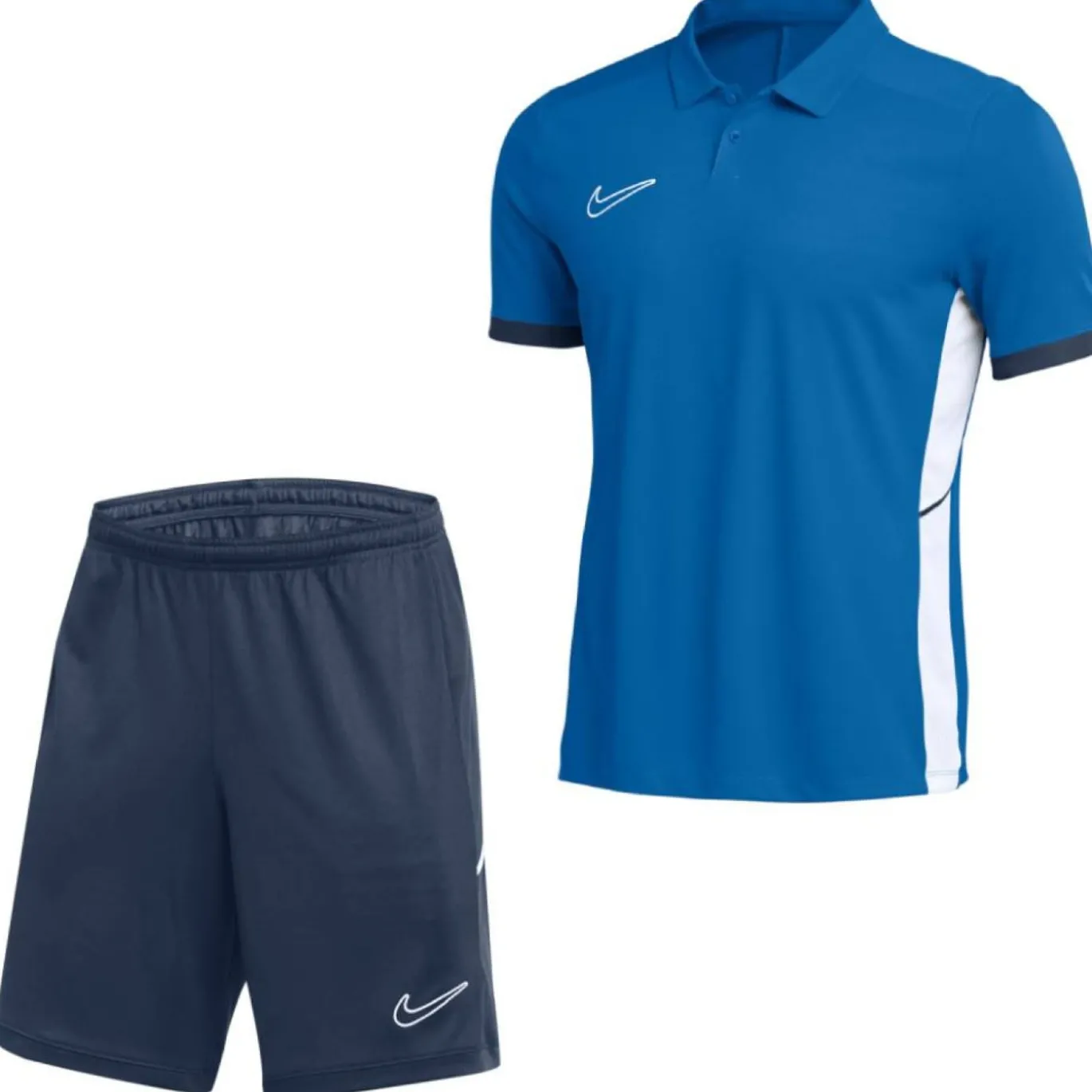 Nike Academy 25 Polo Trainingsset Blauw Donkerblauw Wit