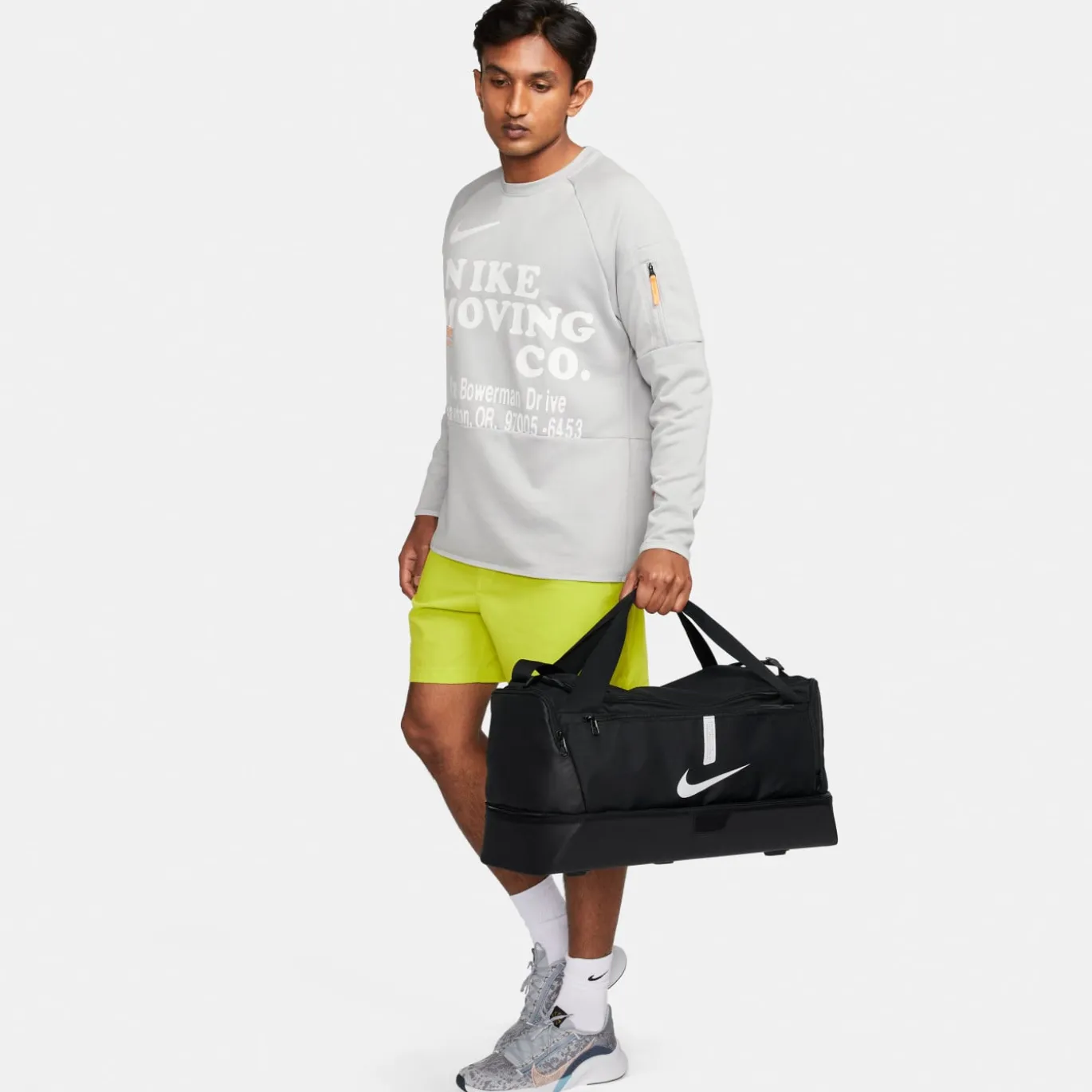 Nike Academy 21 Team Voetbaltas Medium Schoenenvak Zwart