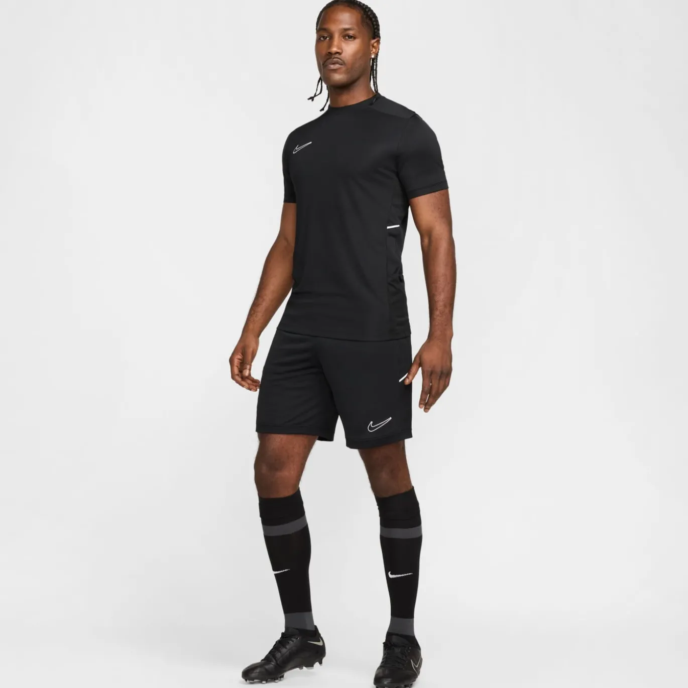 Nike Academy 25 Trainingsbroekje Zwart Wit