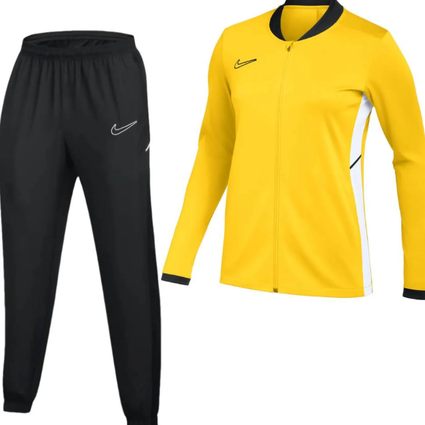 Nike Academy 25 Trainingspak Full-Zip Geel Zwart Wit