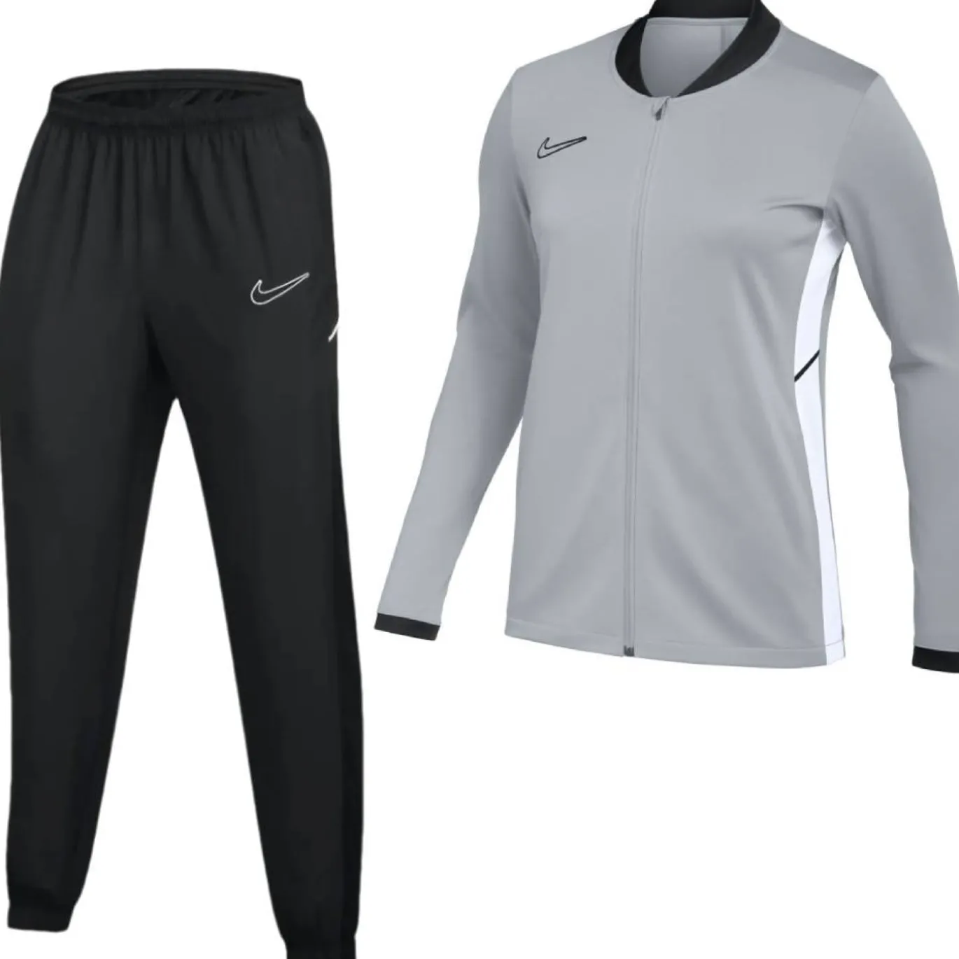 Nike Academy 25 Trainingspak Full-Zip Grijs Zwart Wit