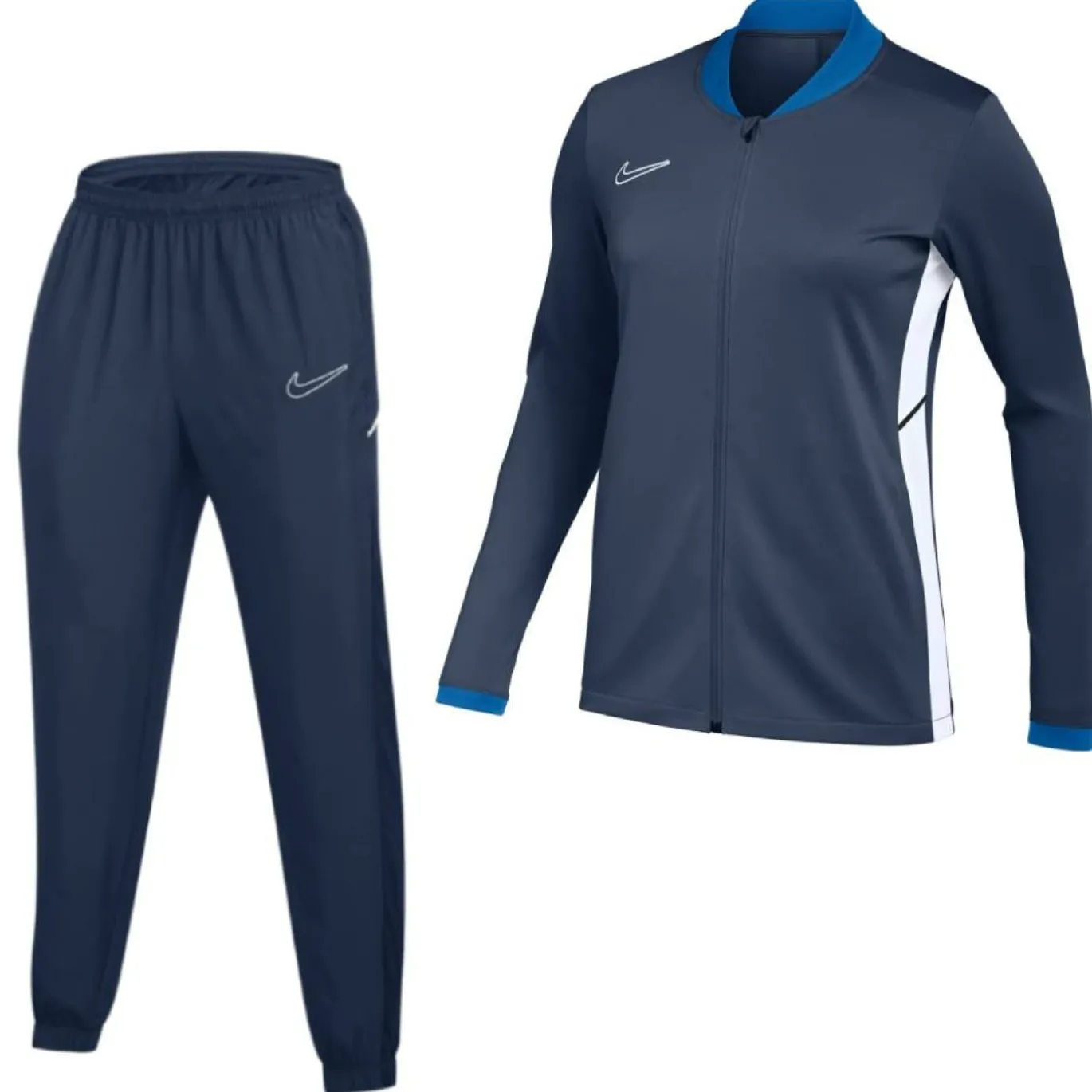 Nike Academy 25 Trainingspak Full-Zip Kids Donkerblauw Blauw Wit