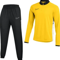 Nike Academy 25 Trainingspak 1/4-Zip Kids Geel Zwart Wit