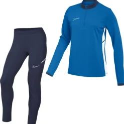 Nike Academy 25 Trainingspak 1/4-Zip Dames Blauw Donkerblauw Wit