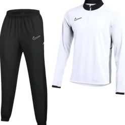 Nike Academy 25 Trainingspak 1/4-Zip Wit Zwart Grijs
