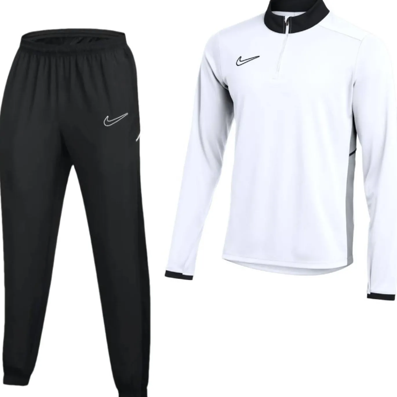 Nike Academy 25 Trainingspak 1/4-Zip Wit Zwart Grijs