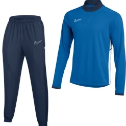 Nike Academy 25 Trainingspak 1/4-Zip Kids Blauw Donkerblauw Wit