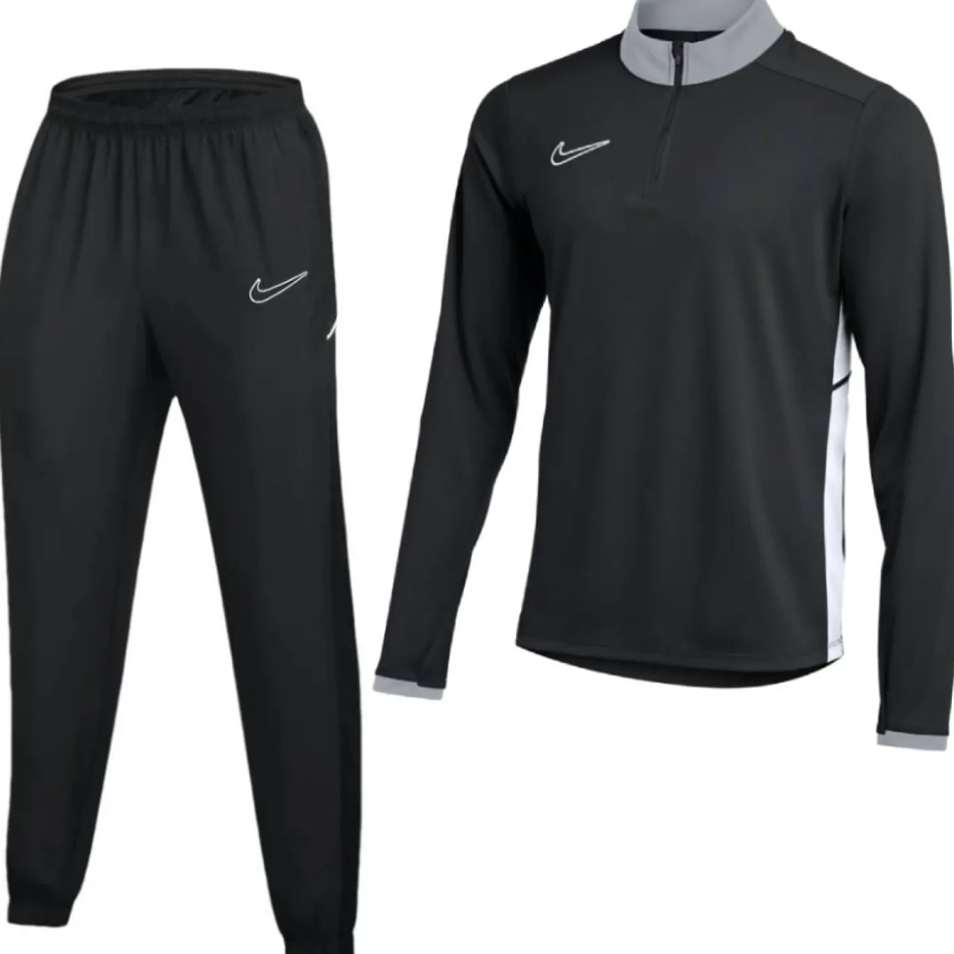 Nike Academy 25 Trainingspak 1/4-Zip Zwart Grijs Wit
