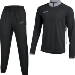 Nike Academy 25 Trainingspak 1/4-Zip Kids Zwart Grijs Wit