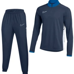Nike Academy 25 Trainingspak 1/4-Zip Kids Donkerblauw Blauw Wit
