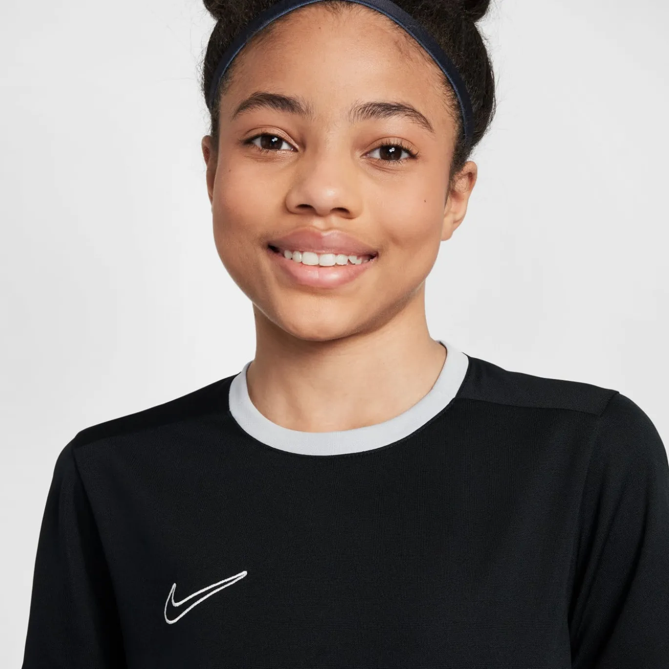 Nike Academy 25 Trainingsshirt Kids Zwart Grijs Wit