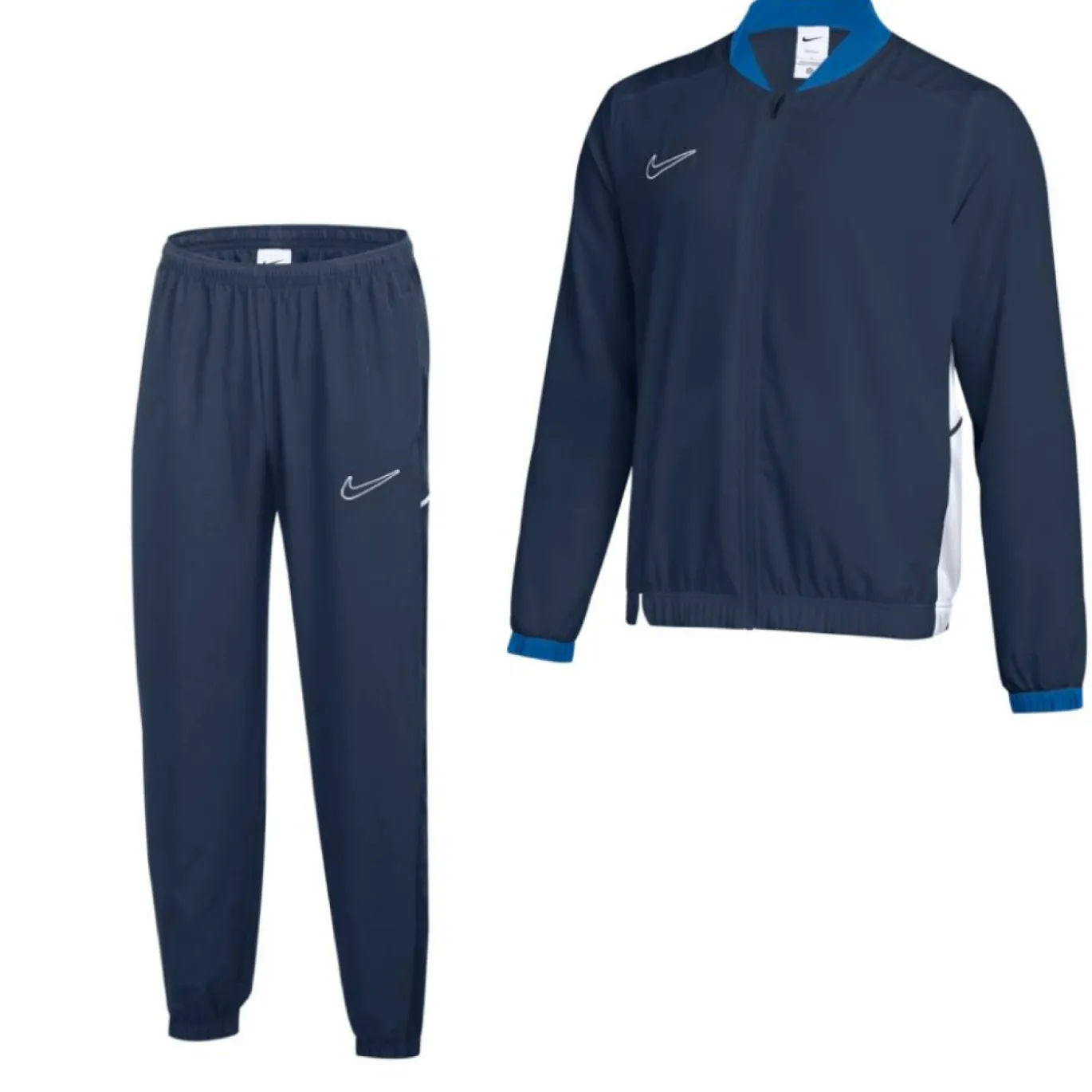 Nike Academy 25 Woven Trainingspak Full-Zip Kids Donkerblauw Blauw Wit