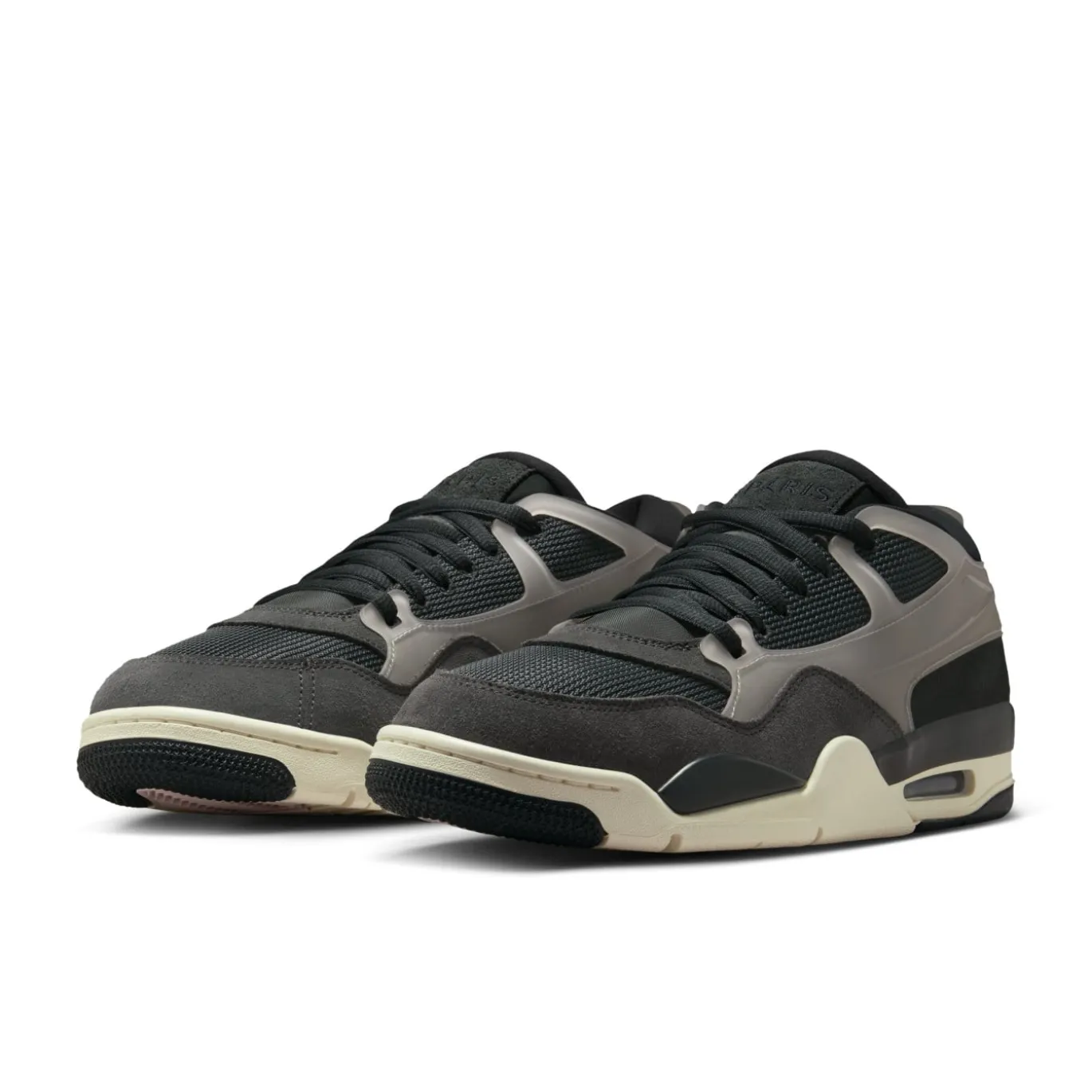Nike Air Jordan 4 RM x Paris Saint-Germain Sneakers Zwart Zilver Wit