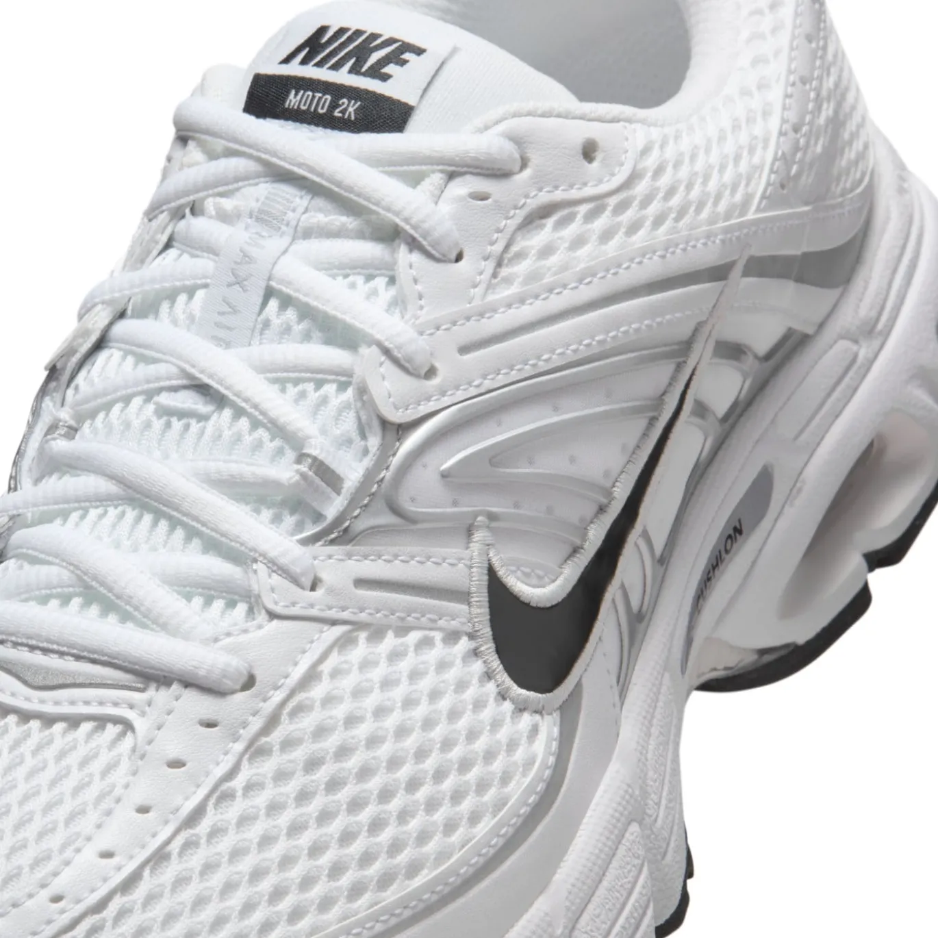 Nike Air Max Moto 2K Sneakers Wit Zilvergrijs Wit Zwart