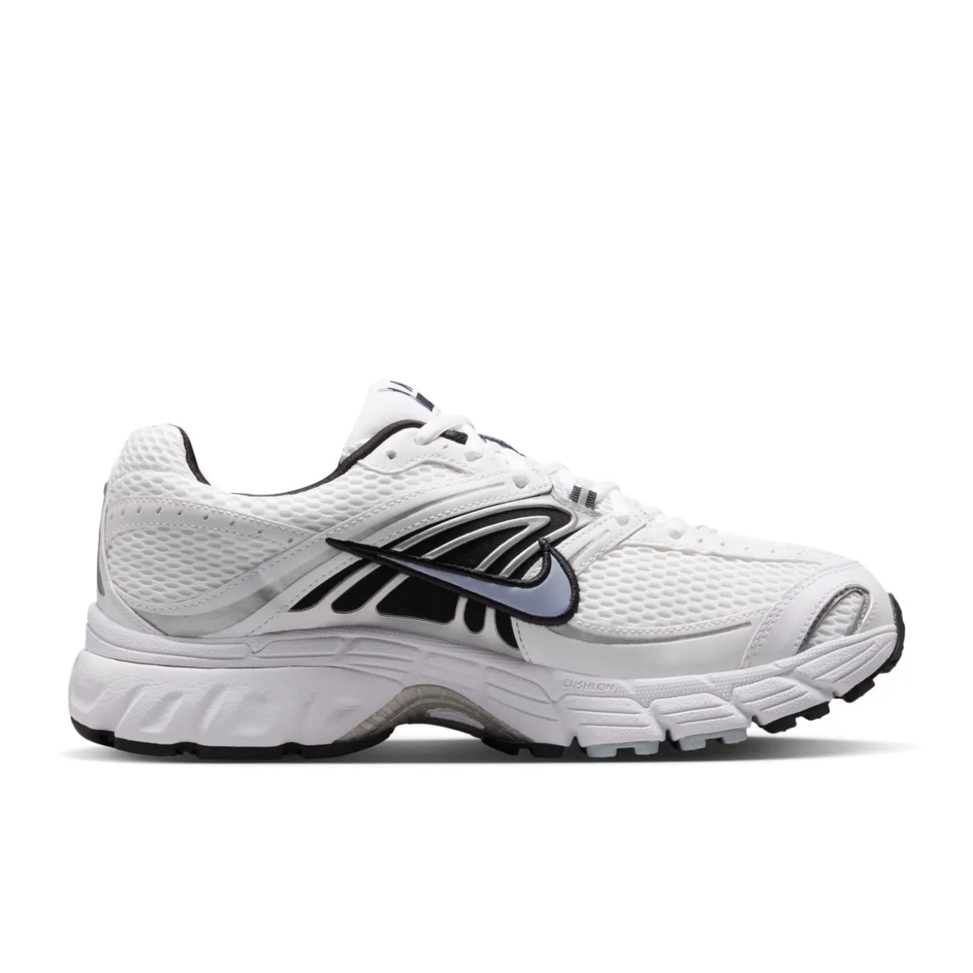 Nike Air Max Moto 2K Sneakers Wit Zwart Light Armory Blue Metallic Silver