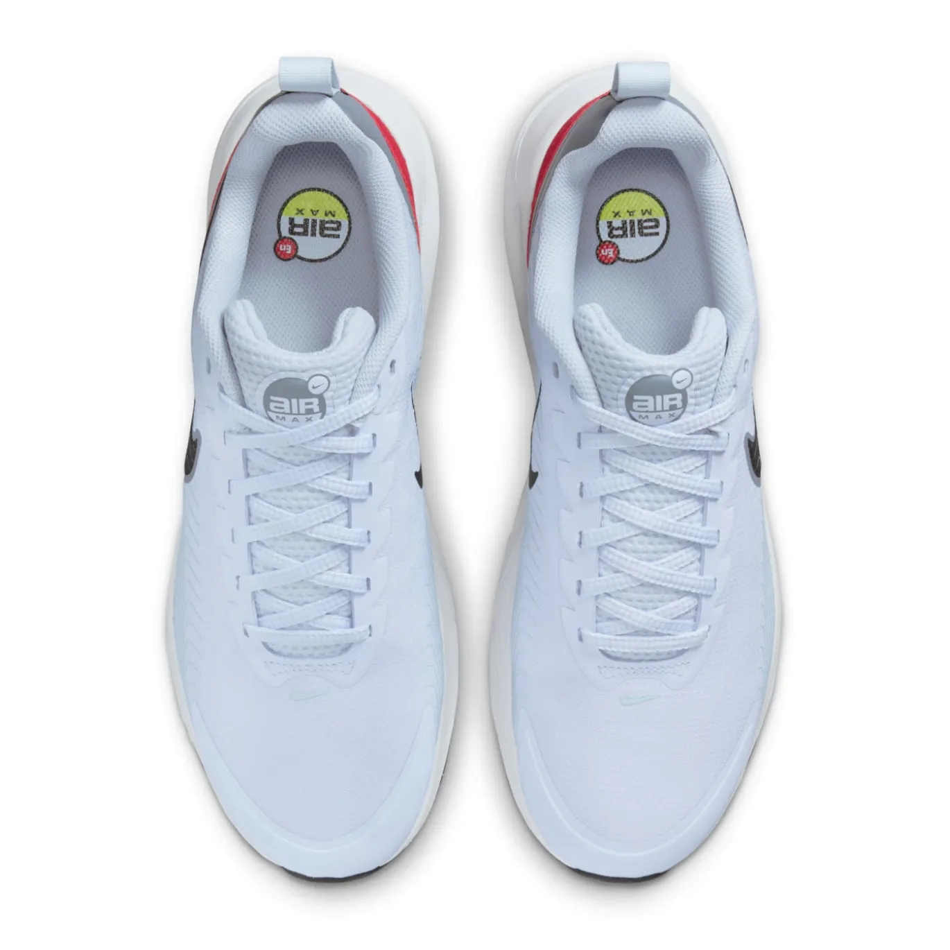 Nike Air Max Nuaxis Sneakers Lichtblauw Grijs Rood Zwart