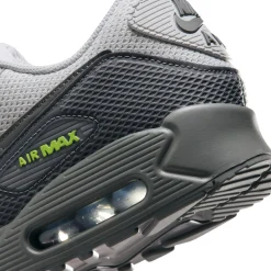 Nike Air Max 90 Premium Sneakers Beige Zwart Donkergrijs Neongroen