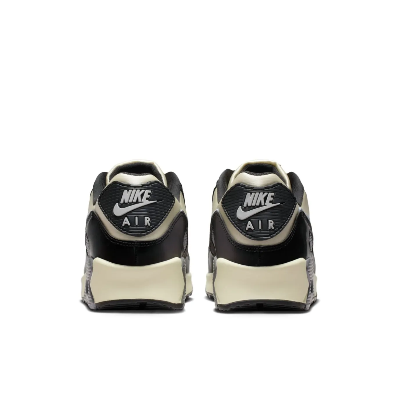 Nike Air Max 90 Sneakers Gebroken Wit Zwart Zilvergrijs