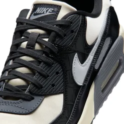 Nike Air Max 90 Sneakers Gebroken Wit Zwart Zilvergrijs