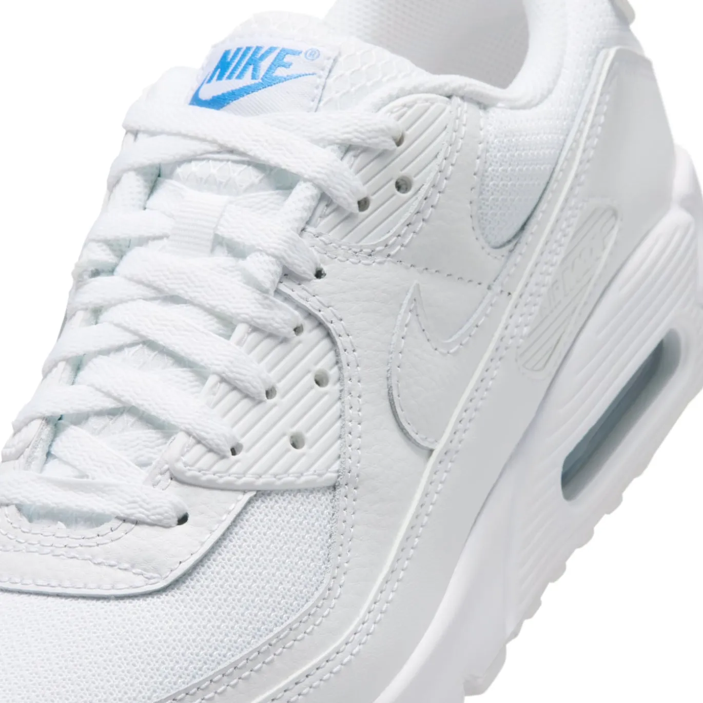 Nike Air Max 90 Sneakers Wit Blauw Crystal