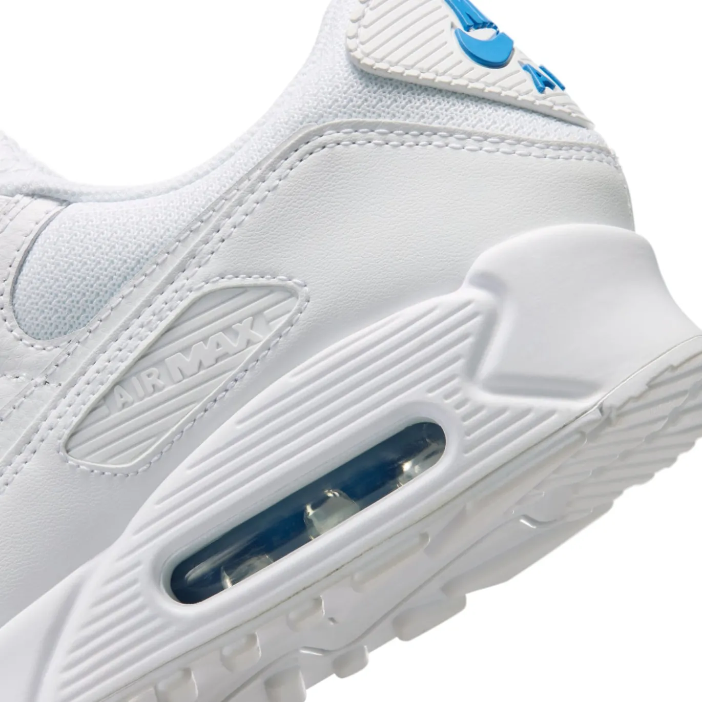 Nike Air Max 90 Sneakers Wit Blauw Crystal