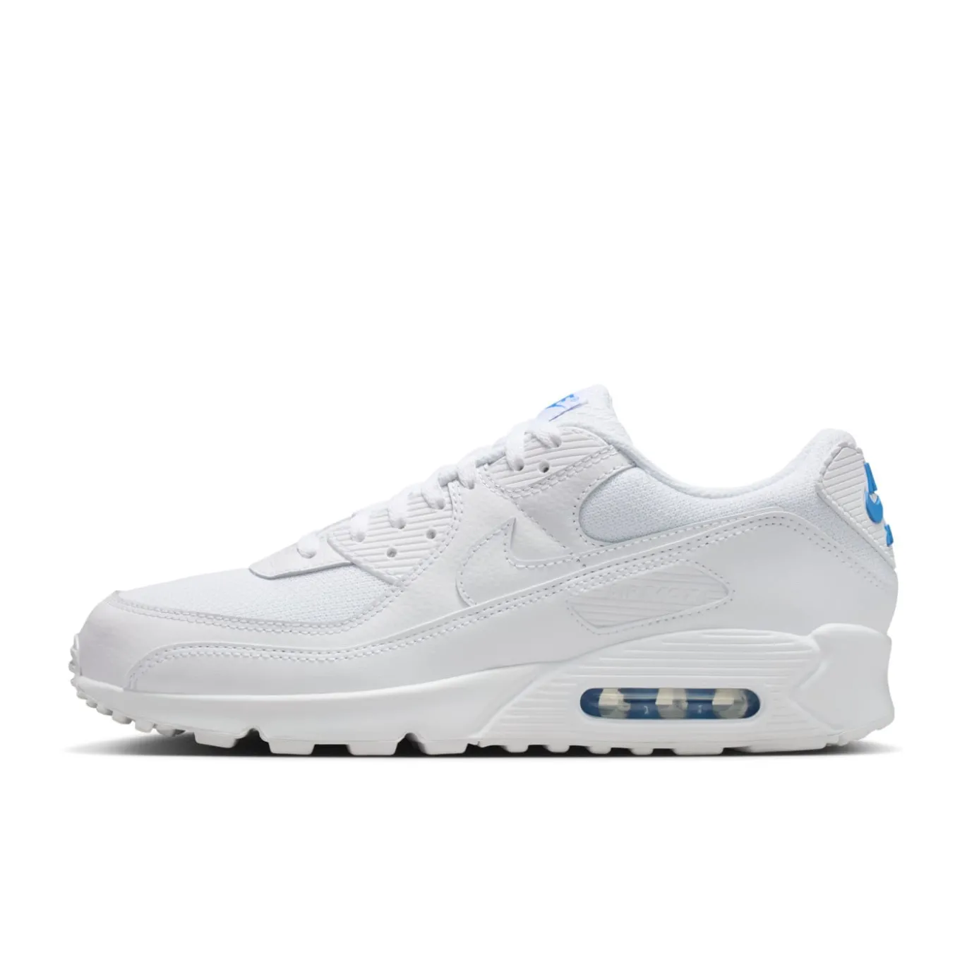 Nike Air Max 90 Sneakers Wit Blauw Crystal