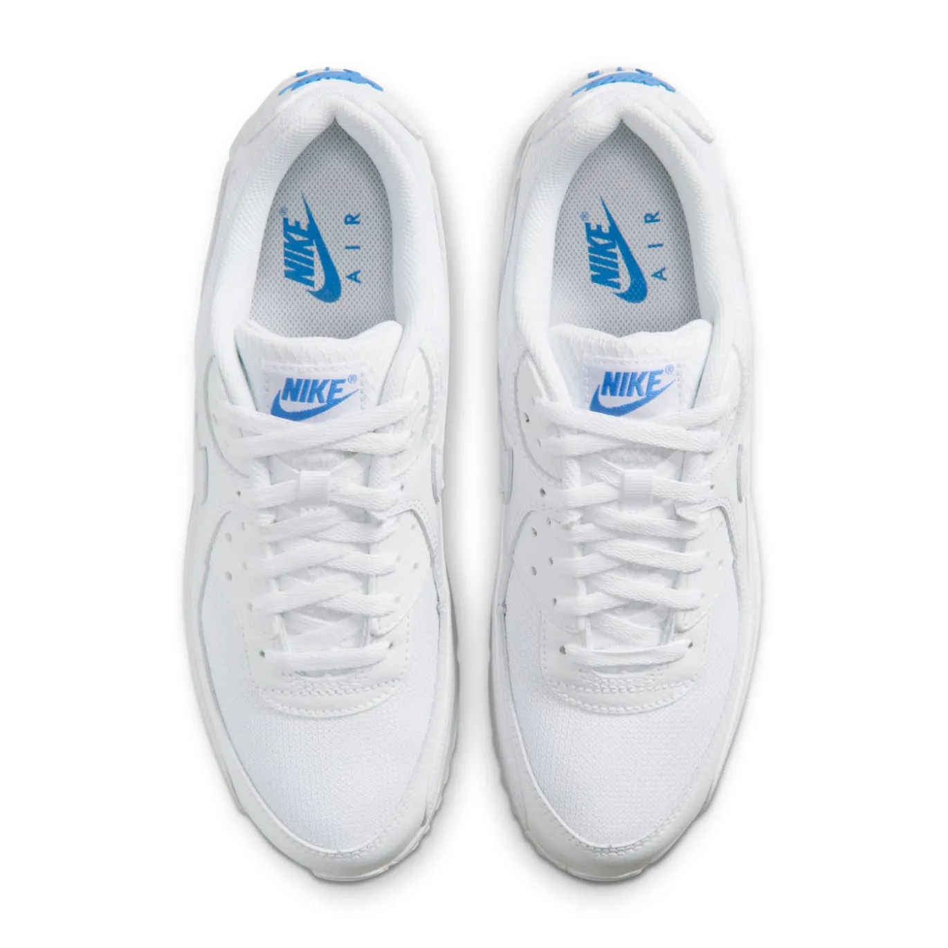 Nike Air Max 90 Sneakers Wit Blauw Crystal
