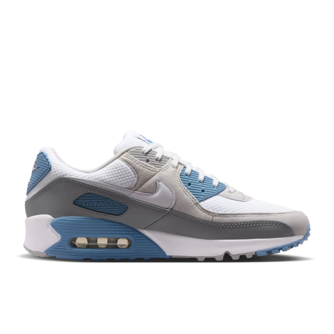 Nike Air Max 90 Sneakers Wit Grijs Lichtgrijs Blauw