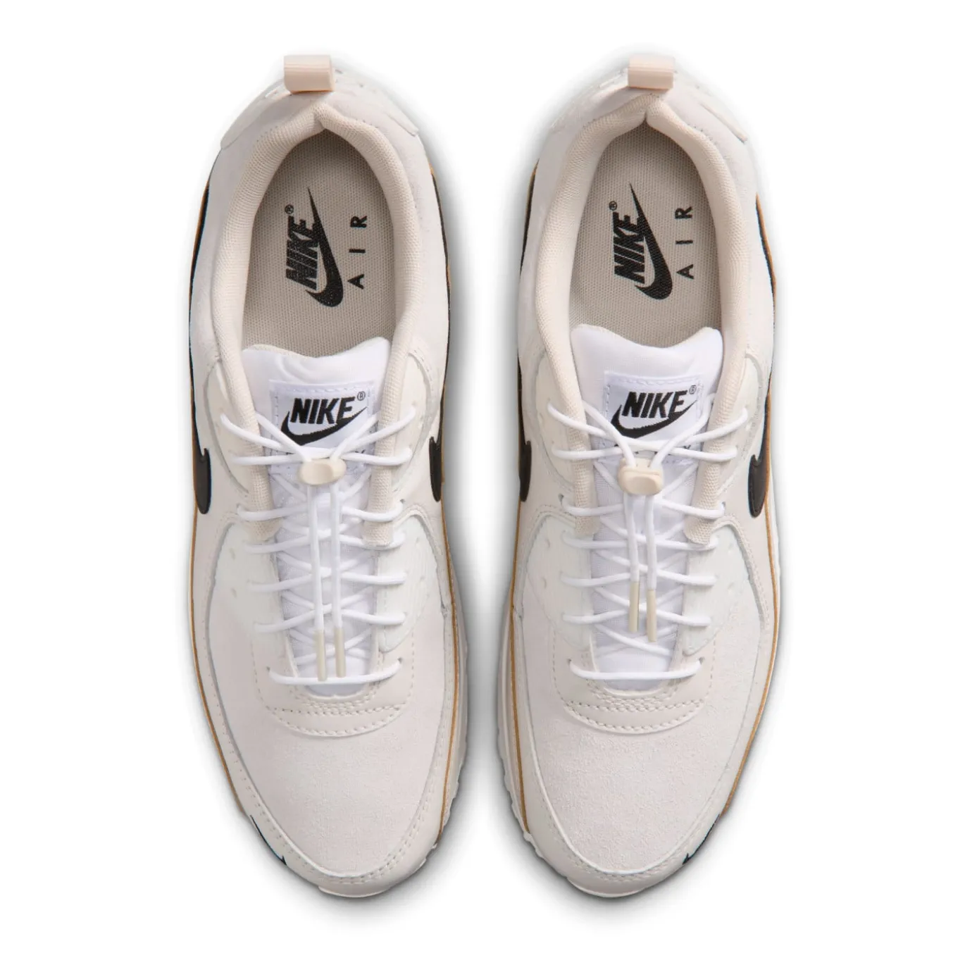 Nike Air Max 90 Sneakers Wit Licht Orewoodbruin Zwart
