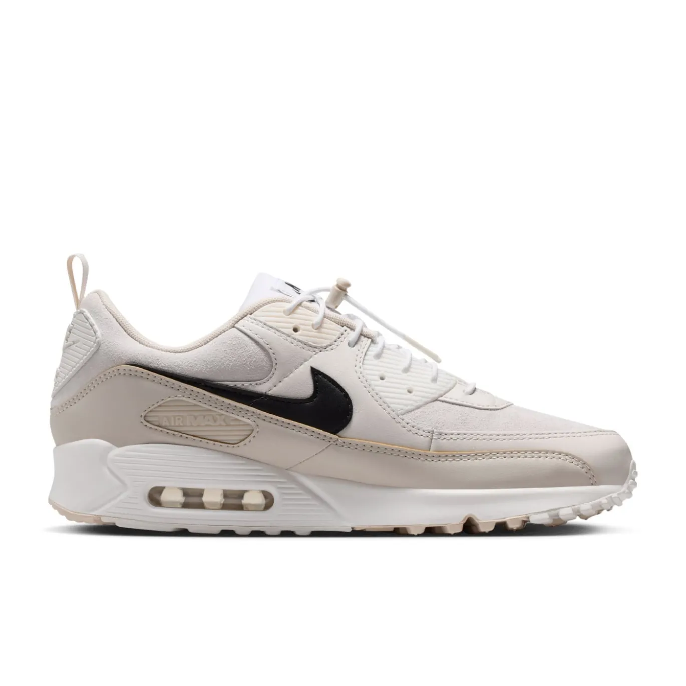 Nike Air Max 90 Sneakers Wit Licht Orewoodbruin Zwart
