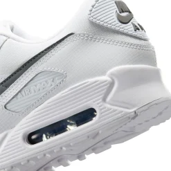 Nike Air Max 90 Sneakers Wit Wit Donkergrijs