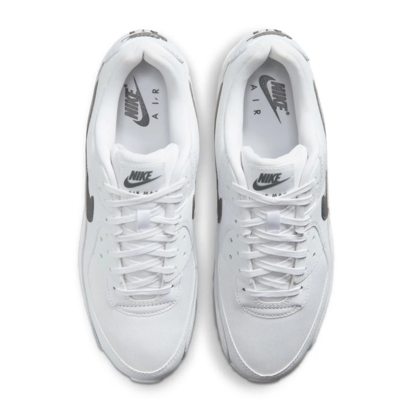 Nike Air Max 90 Sneakers Wit Wit Donkergrijs