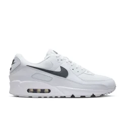 Nike Air Max 90 Sneakers Wit Wit Donkergrijs