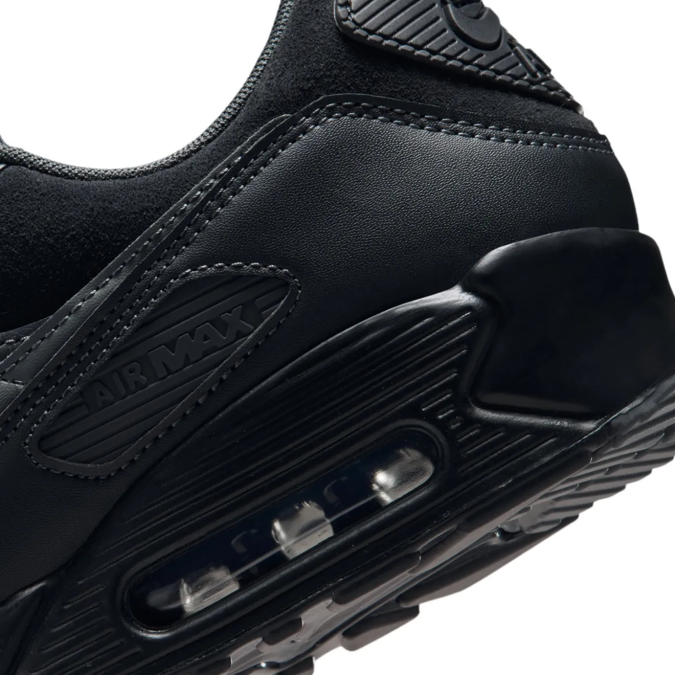 Nike Air Max 90 Sneakers Zwart Antraciet Donkergrijs Zilvergrijs