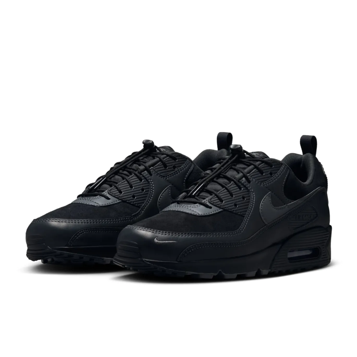 Nike Air Max 90 Sneakers Zwart Antraciet Donkergrijs Zilvergrijs