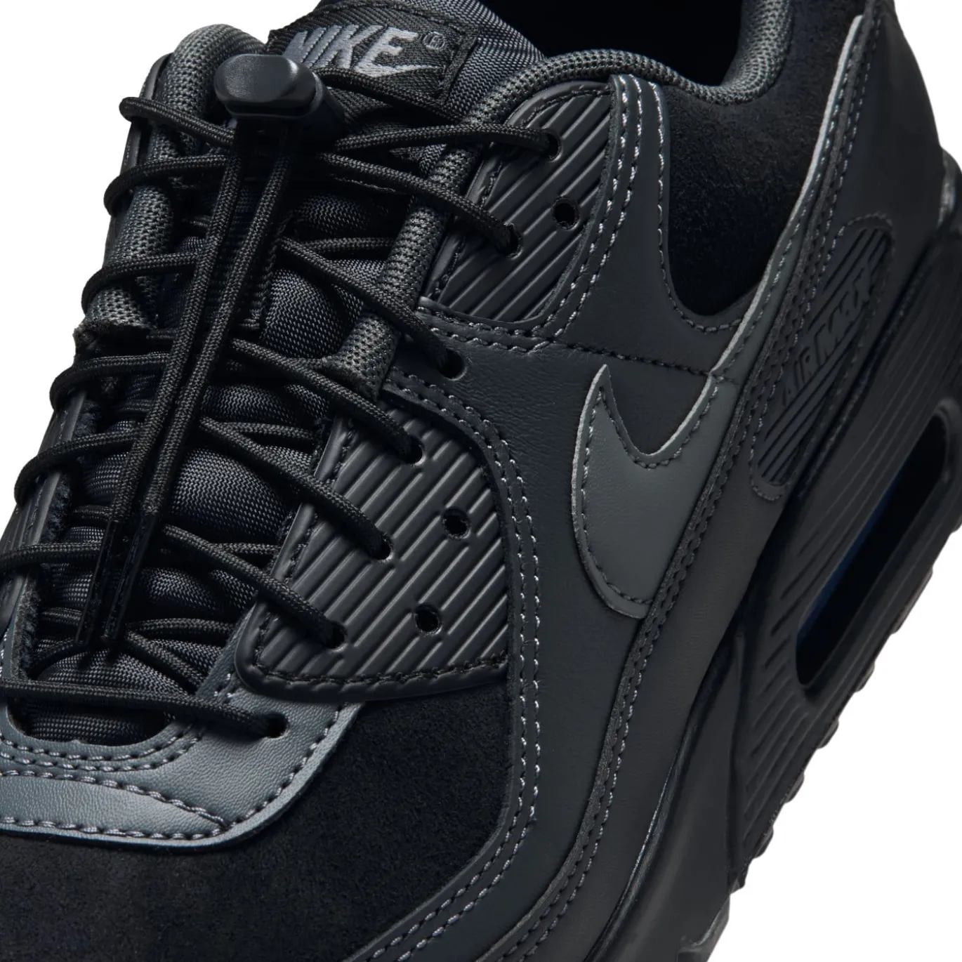 Nike Air Max 90 Sneakers Zwart Antraciet Donkergrijs Zilvergrijs