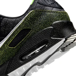 Nike Air Max 90 Tiempo Sneakers Zwart Wit Voltage Green