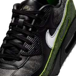 Nike Air Max 90 Tiempo Sneakers Zwart Wit Voltage Green