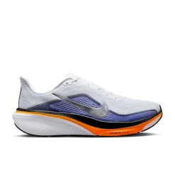 Nike Air Zoom Pegasus 42 Hardloopschoenen Wit Zilver Oranje Donkerpaars