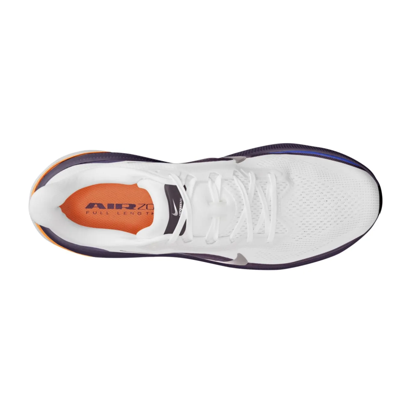 Nike Air Zoom Pegasus 42 Hardloopschoenen Wit Zilver Oranje Donkerpaars