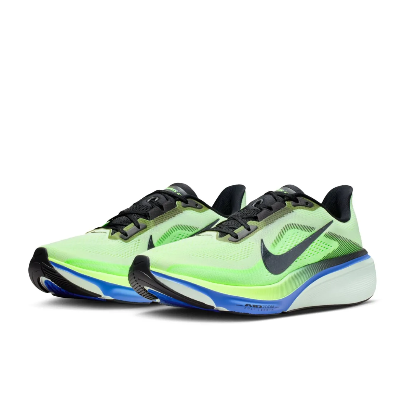 Nike Air Zoom Pegasus 42 Hardloopschoenen Neongroen Zwart Blauw