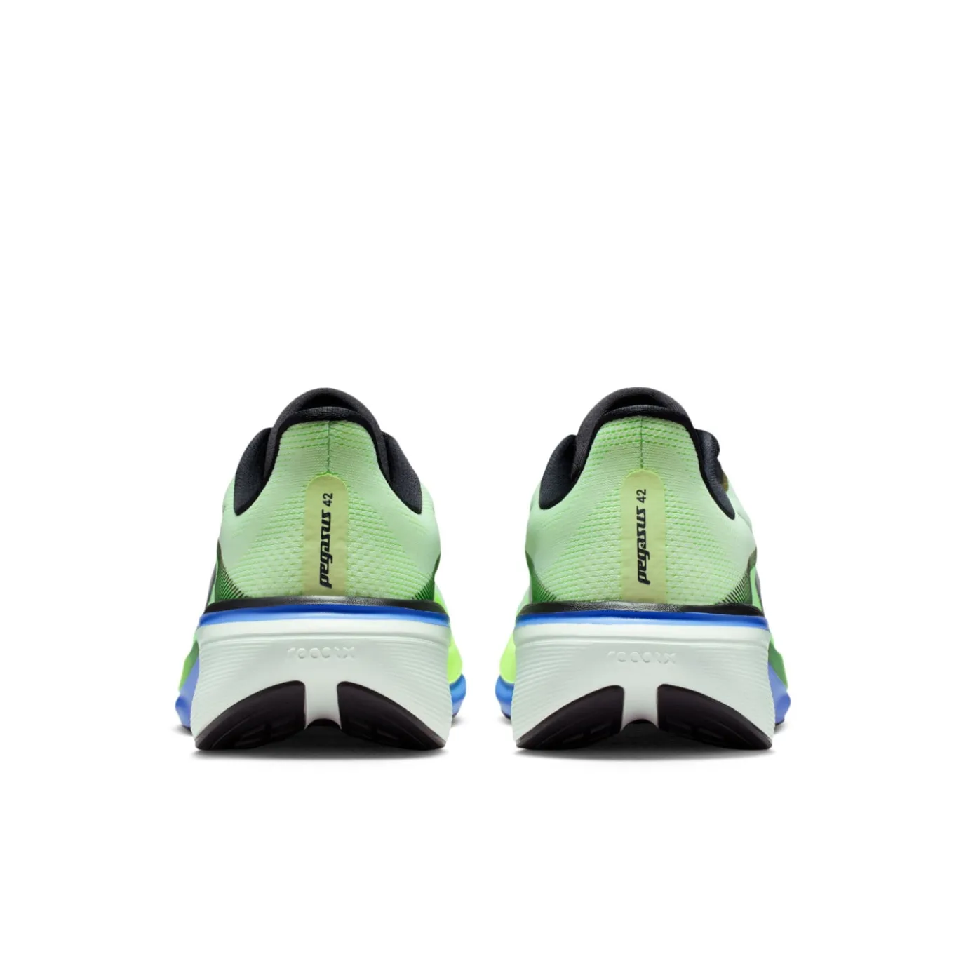 Nike Air Zoom Pegasus 42 Hardloopschoenen Neongroen Zwart Blauw